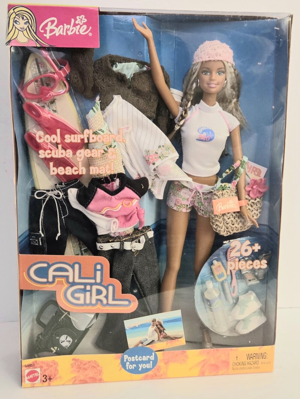 2003 CALI GIRL SET BARBIE MATTEL 26+ PIECES NRFB